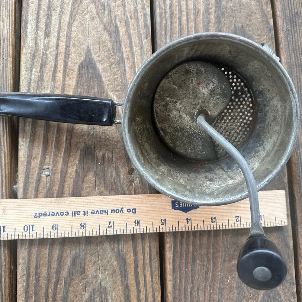 Vintage Foley food mill pototo or tomato grinder decor